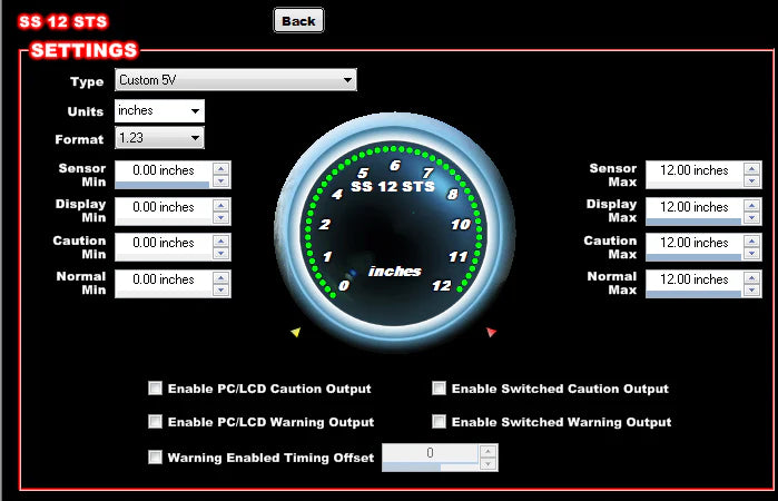 12 Inch Travel Sensor