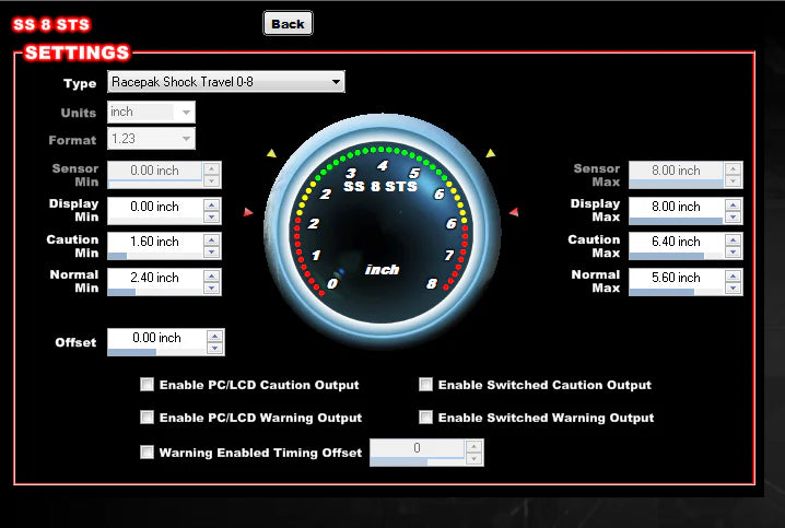 8 Inch Travel Sensor